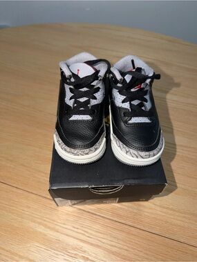 Jordan Kids Black, White & Red Retro Sneakers